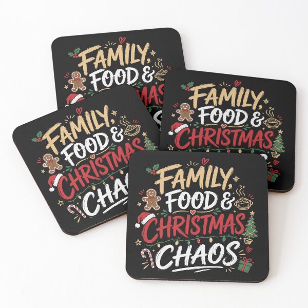 Item preview, Family Food & Christmas Chaos – Funny Christmas Family Holiday Design designed and sold by mraihan.