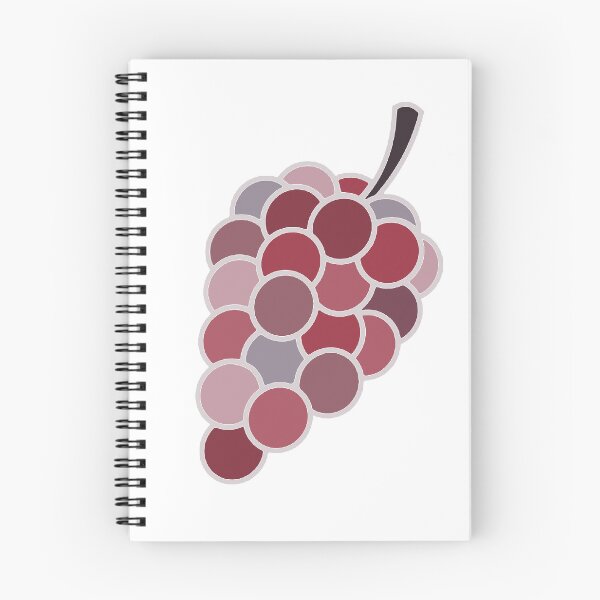 Item preview, Burgundy Grapes — Colourful Circle Fruit Art designed and sold by iampaulmorris.