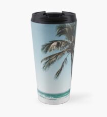 Palm Tree By The Beach Travel Mug