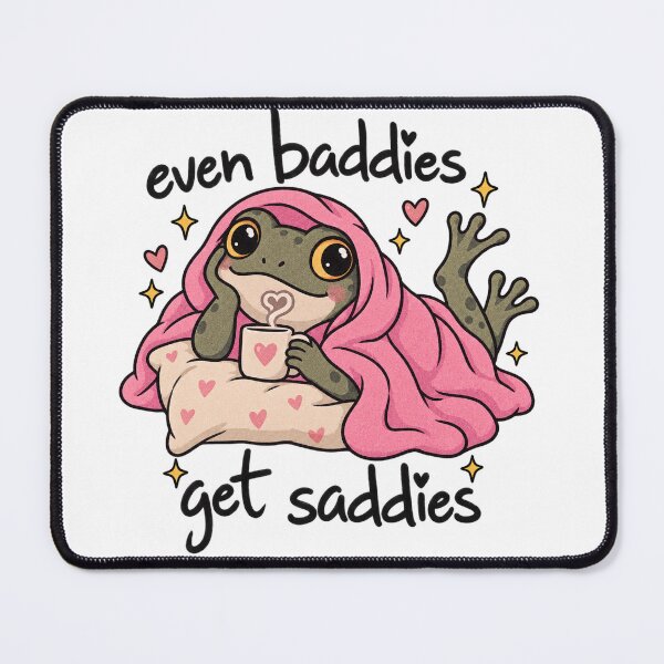 Item preview, Even Baddies Get Saddies Frog designed and sold by GoCrafty.