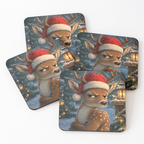 Item preview, Cute Christmas Reindeer Portrait designed and sold by ArcaneVisionArt.
