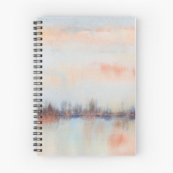 Item preview, Fault Line, Rust and Blue Abstract Watercolour designed and sold by ArithraStudio.