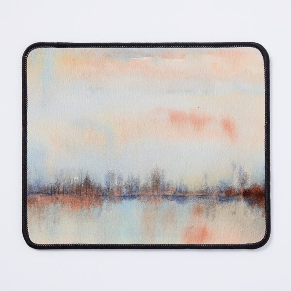 Item preview, Fault Line, Rust and Blue Abstract Watercolour designed and sold by ArithraStudio.