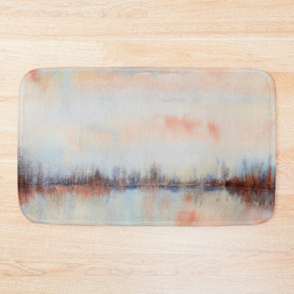 Item preview, Fault Line, Rust and Blue Abstract Watercolour designed and sold by ArithraStudio.