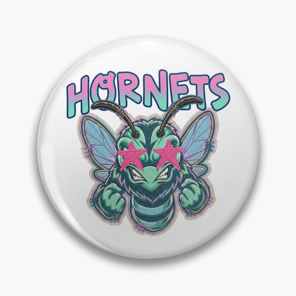Item preview, Deep-Web Swarm Hornets - Cyberpunk Embroidered Mascot designed and sold by rich-moda.