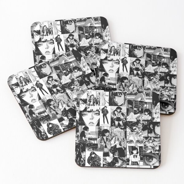 Item preview, Neo-Tokyo 90s Girls - Screentone Noir designed and sold by Lidra Zehcnas.