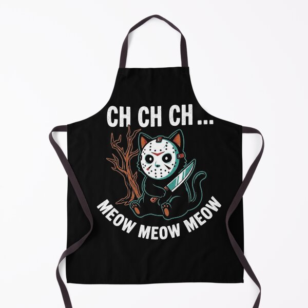 Item preview, Ch Ch Ch Meow Meow Meow Funny Horror Cat Halloween Shirt designed and sold by PhantomRadar.