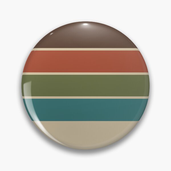 Item preview, Earthy Scandinavian 70s Vintage Retro Stripes designed and sold by Deutschic.