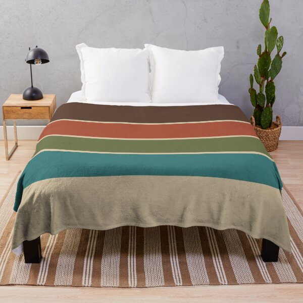 Item preview, Earthy Scandinavian 70s Vintage Retro Stripes designed and sold by Deutschic.