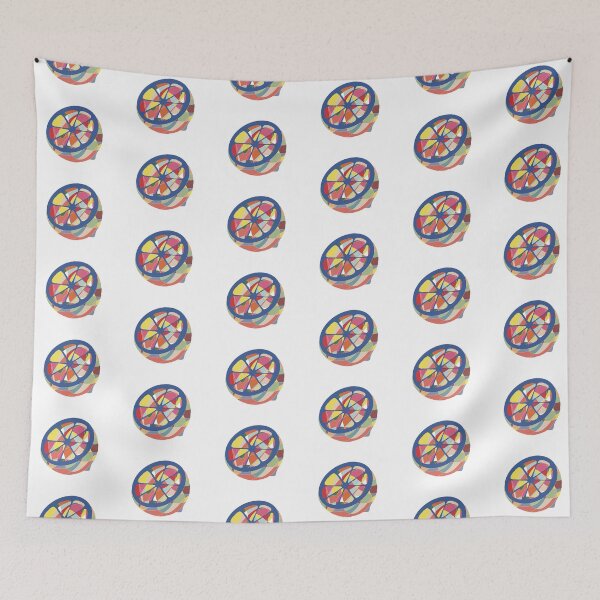 Item preview, Multicolour Mosaic Citrus Slice - Colourful Fruit Illustration designed and sold by iampaulmorris.