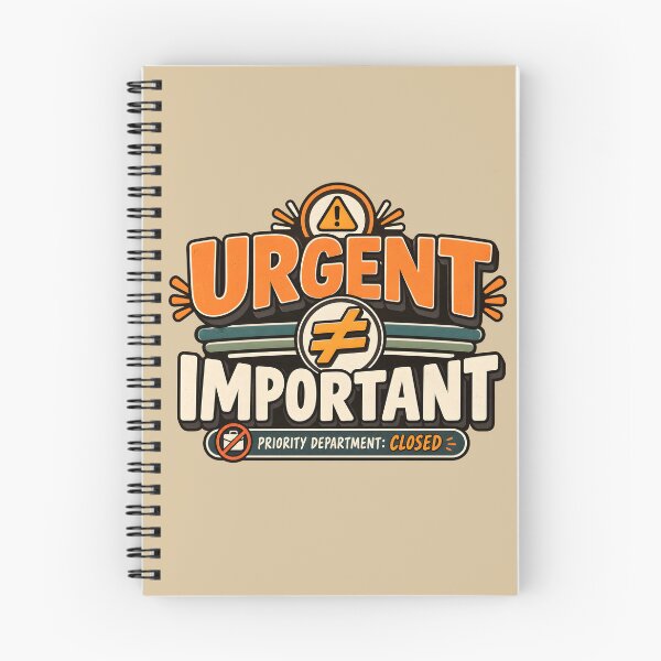 Item preview, Urgent ≠ Important | Office Humor designed and sold by Stikaro.