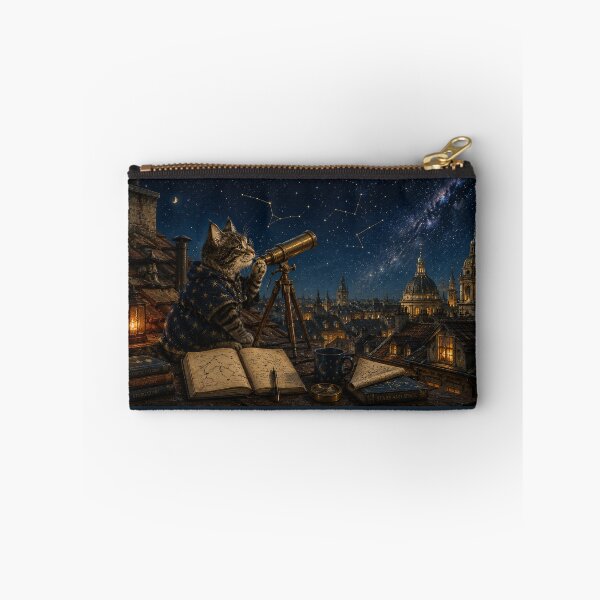 Item preview, Cat Astronomer Under Starry Sky designed and sold by ArcaneVisionArt.