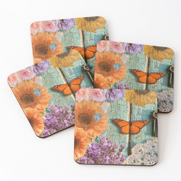 Item preview, Beautiful, colorful butterfly flower collage designed and sold by dcrc.