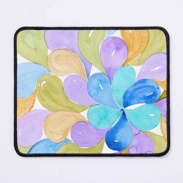 Item preview, Lavender Sage and Gold Abstract Petal Pattern designed and sold by ArithraStudio.