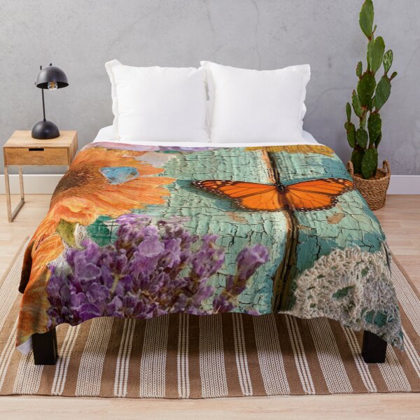 Item preview, Beautiful, colorful butterfly flower collage designed and sold by dcrc.