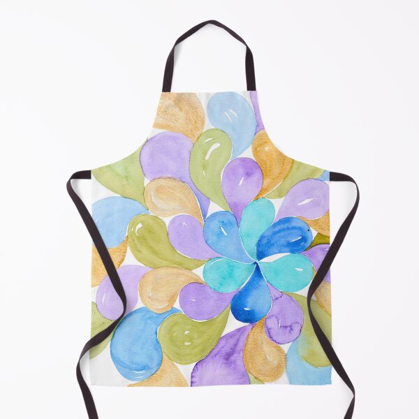 Item preview, Lavender Sage and Gold Abstract Petal Pattern designed and sold by ArithraStudio.