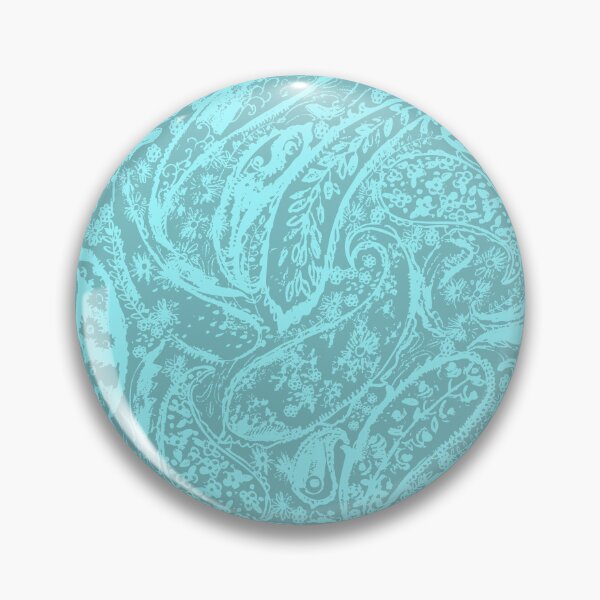 Item preview, Boho shabby chick paisley pattern in mint green designed and sold by bokasin.