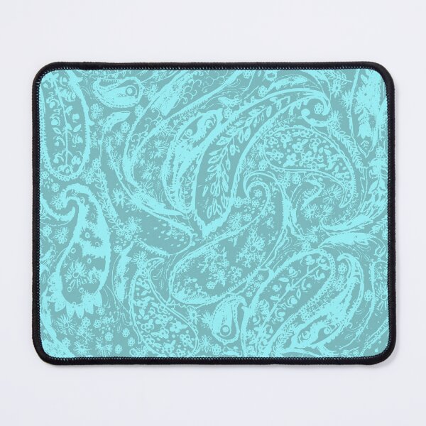 Item preview, Boho shabby chick paisley pattern in mint green designed and sold by bokasin.