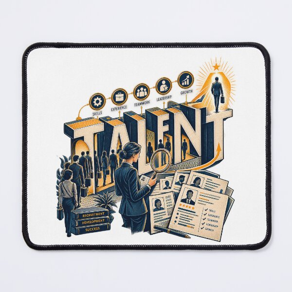Item preview, Talent Development and Career Growth Concept Vector Illustration - HR Recruitment and Professional Success Design designed and sold by Nubian Style.