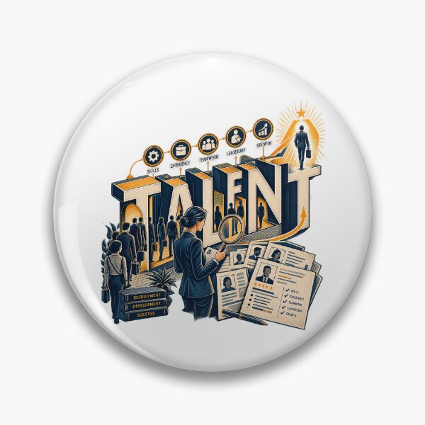 Item preview, Talent Development and Career Growth Concept Vector Illustration - HR Recruitment and Professional Success Design designed and sold by Nubian Style.