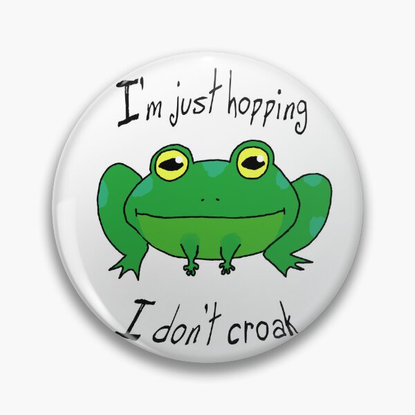 Item preview, Hopping I Don't Croak Frog designed and sold by Team Manticore.