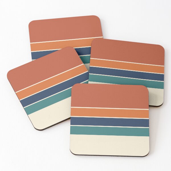 Item preview, Coastal 70s Vintage Retro Stripes designed and sold by Deutschic.