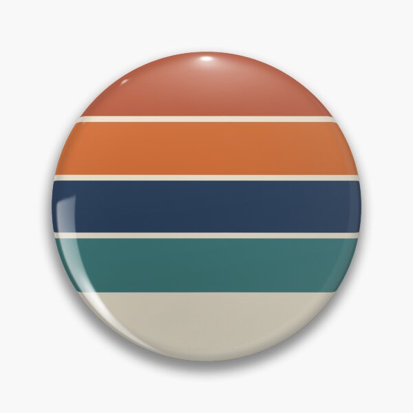 Item preview, Coastal 70s Vintage Retro Stripes designed and sold by Deutschic.