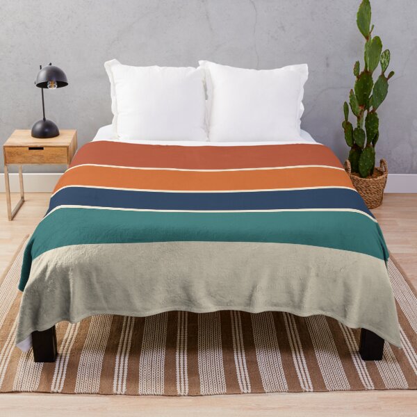 Item preview, Coastal 70s Vintage Retro Stripes designed and sold by Deutschic.