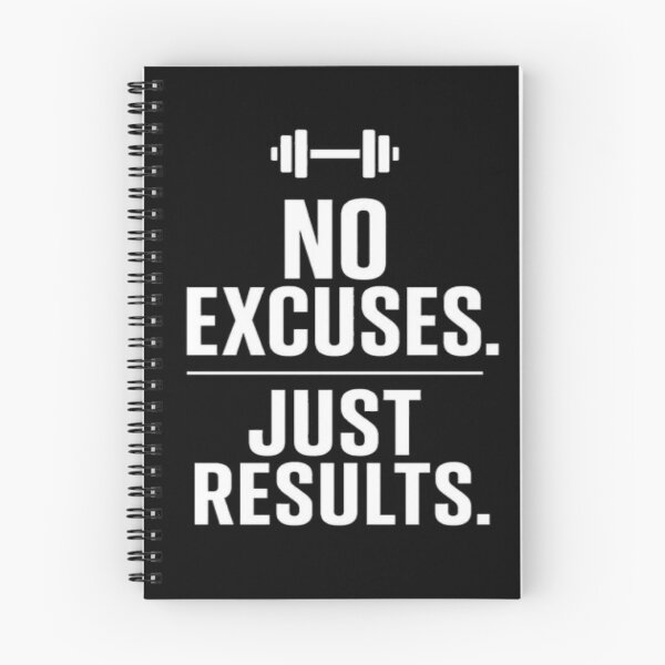 Item preview, No Excuses Just Results Gym Motivation designed and sold by creativerooney.