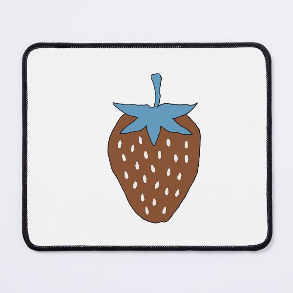 Item preview, Brown & Blue Strawberry - Colourful Fruit Illustration designed and sold by iampaulmorris.