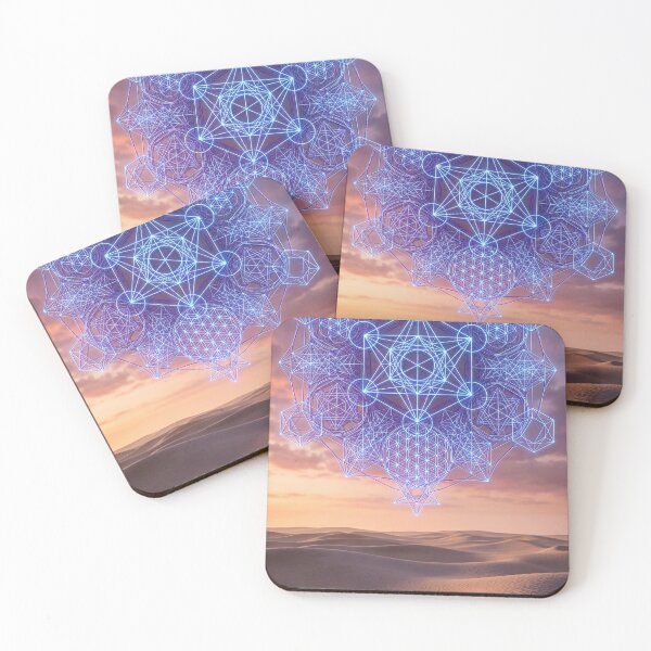 Item preview, Glowing Sacred Geometry Mandala Desert Sunset | Monkeybusiness designed and sold by monkeybusiness.pt.