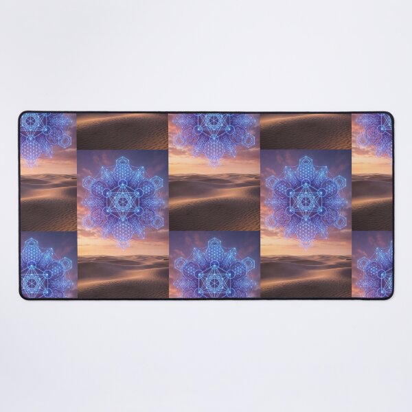 Item preview, Glowing Sacred Geometry Mandala Desert Sunset | Monkeybusiness designed and sold by monkeybusiness.pt.