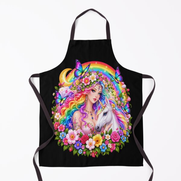 Item preview, Rainbow Goddess – Magical Unicorn and Enchanted Colors designed and sold by TroviTutto.