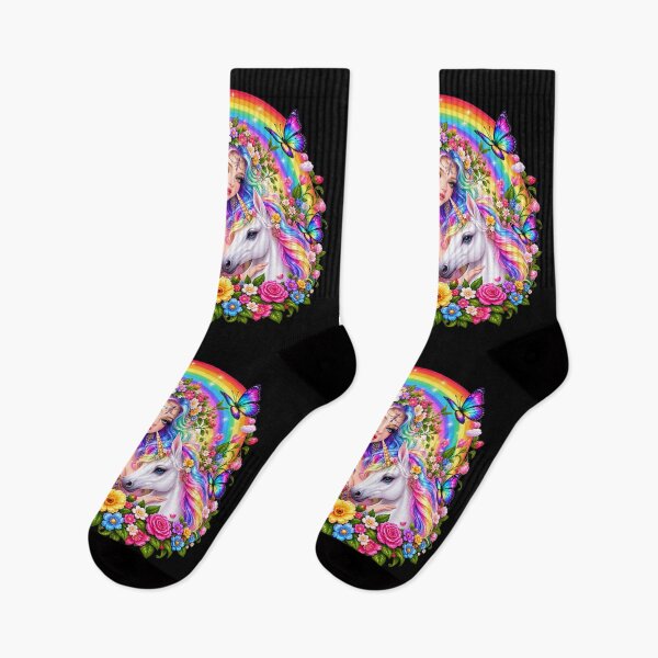 Item preview, Rainbow Goddess – Magical Unicorn and Enchanted Colors designed and sold by TroviTutto.