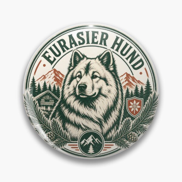 Item preview, Eurasier Hund Dog Breed Mountain Outdoors Design designed and sold by AntiqueImages.