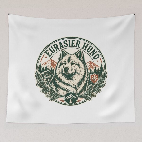 Item preview, Eurasier Hund Dog Breed Mountain Outdoors Design designed and sold by AntiqueImages.