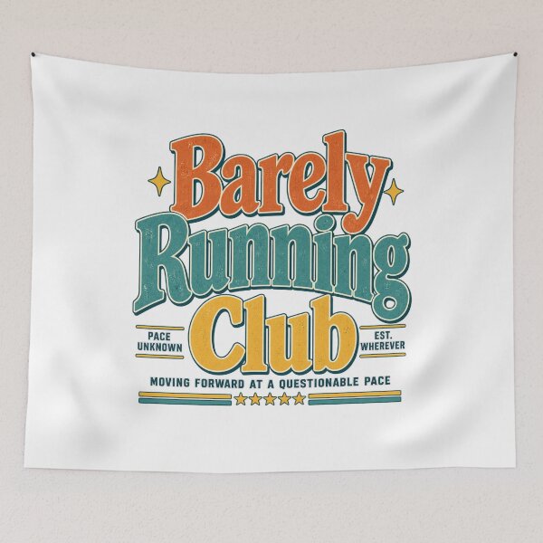 Item preview, Barely Running Club Funny Slow Runner Running Humor T-Shirt, Slow Runner Gift, Running Graphic Tee designed and sold by Trendably.