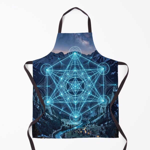 Item preview, Glowing Metatron's Cube Mountain Valley Night | Monkeybusiness designed and sold by monkeybusiness.pt.
