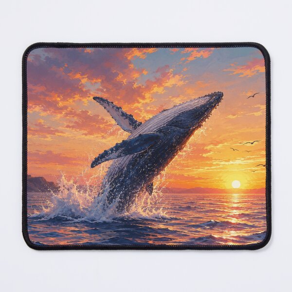 Item preview, Whale Jumping at Sunset designed and sold by ArcaneVisionArt.