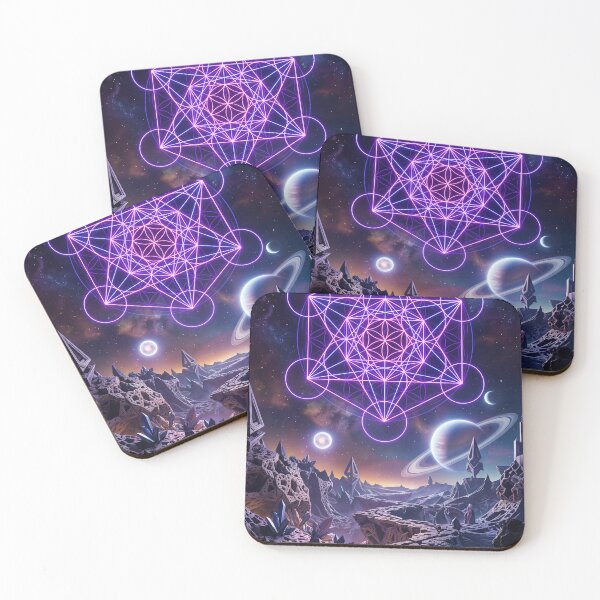 Item preview, Glowing Purple Metatron's Cube Alien Planet | Monkeybusiness designed and sold by monkeybusiness.pt.