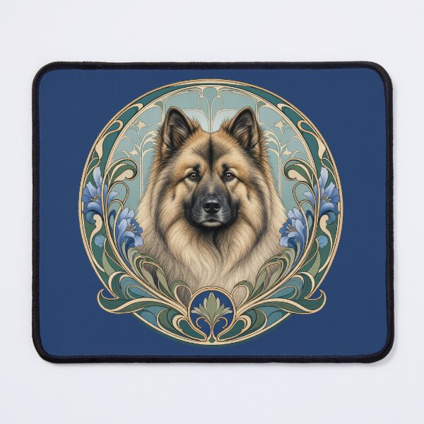 Item preview, Eurasier Dog Art Nouveau Portrait designed and sold by AntiqueImages.