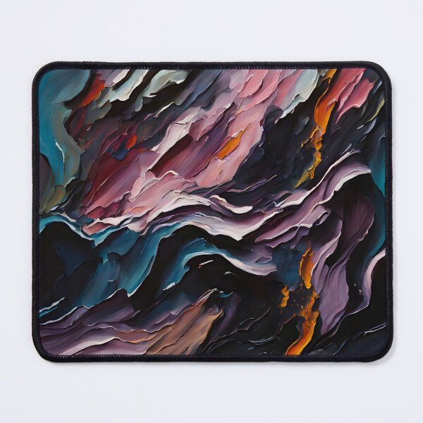 Item preview, Cosmic Canyon Abstract Mountain Landscape designed and sold by Serene Strokes Art.