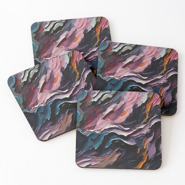 Item preview, Cosmic Canyon Abstract Mountain Landscape designed and sold by Serene Strokes Art.