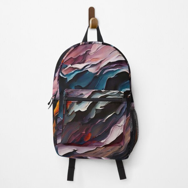 Item preview, Cosmic Canyon Abstract Mountain Landscape designed and sold by Serene Strokes Art.