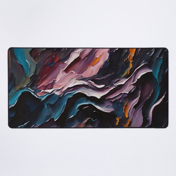 Item preview, Cosmic Canyon Abstract Mountain Landscape designed and sold by Serene Strokes Art.
