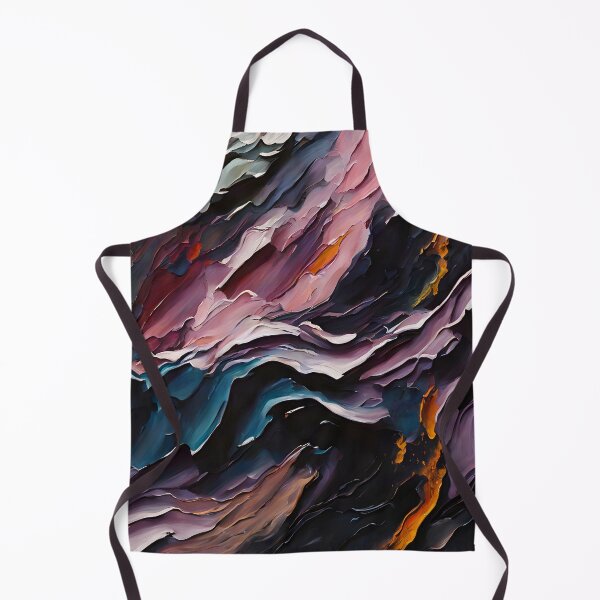 Item preview, Cosmic Canyon Abstract Mountain Landscape designed and sold by Serene Strokes Art.