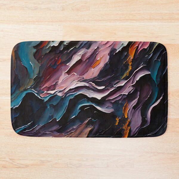 Item preview, Cosmic Canyon Abstract Mountain Landscape designed and sold by Serene Strokes Art.