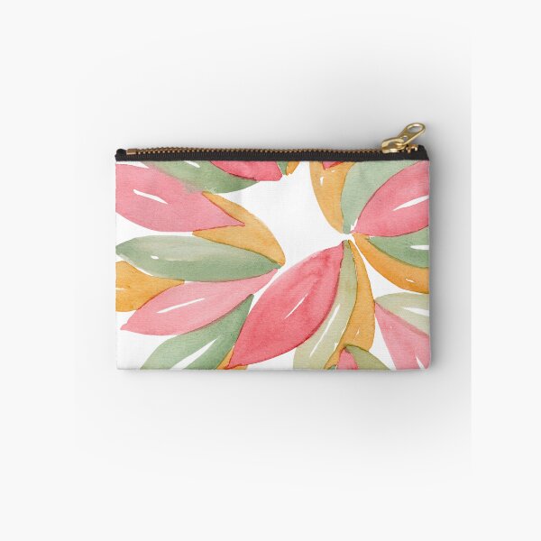 Item preview, Coral Sage and Ochre Watercolour Leaves designed and sold by ArithraStudio.