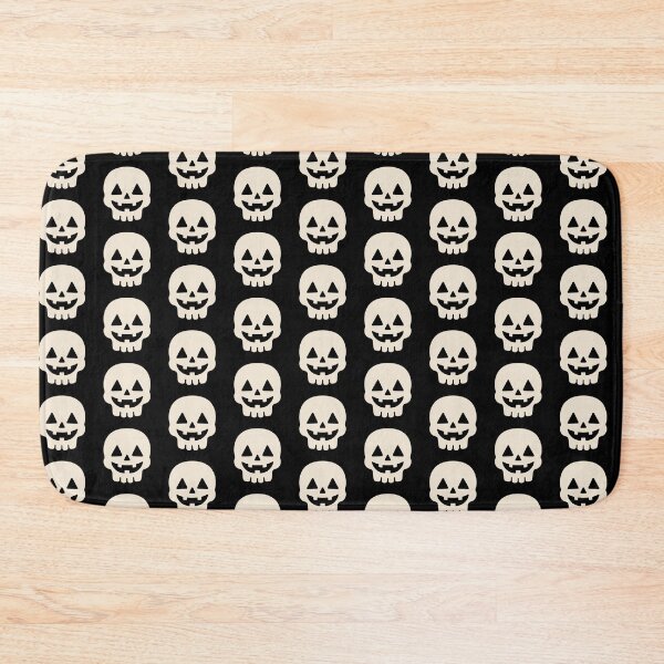 Item preview, Cute Smiling Skull Jack O Lantern Halloween Face designed and sold by cutepid.