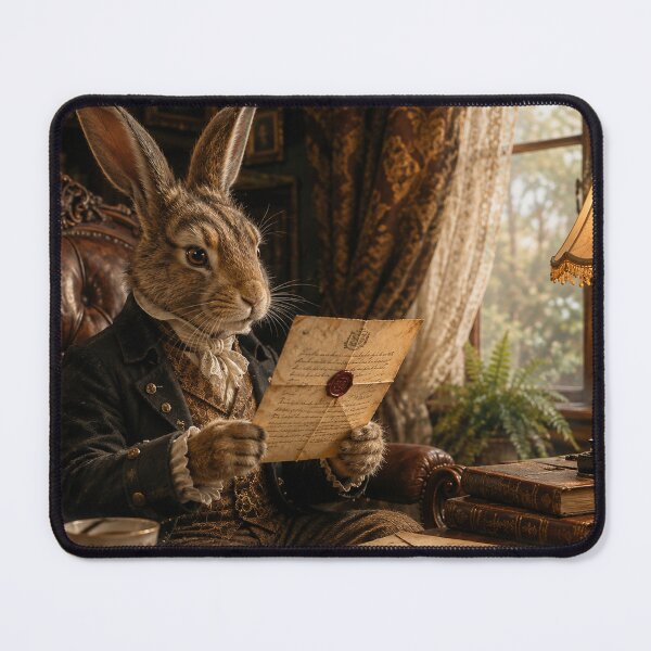 Item preview, Victorian Rabbit Reading a Letter designed and sold by ArcaneVisionArt.